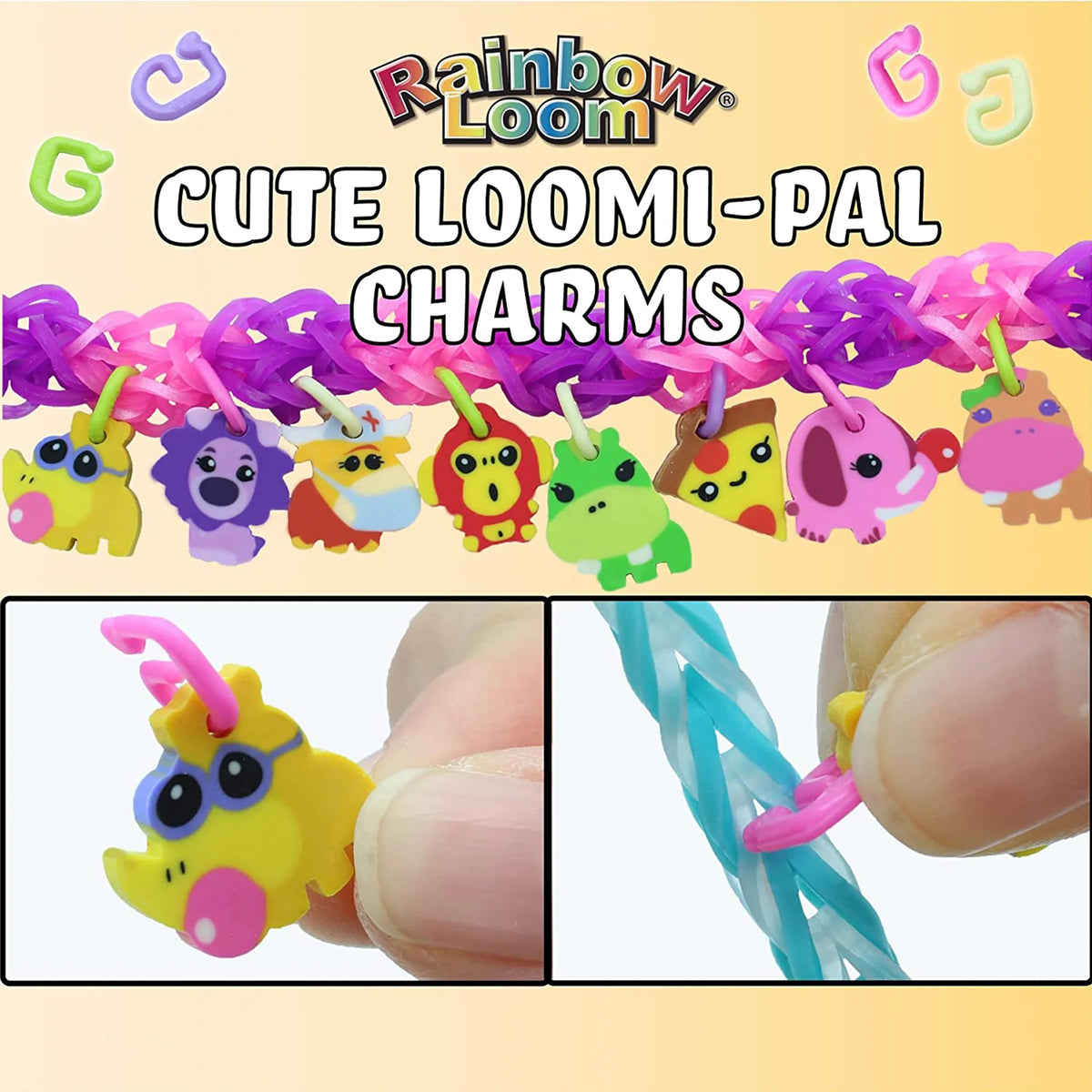 Rainbow Loom Loomie Pals® Charm Bracelet Kit -- Food