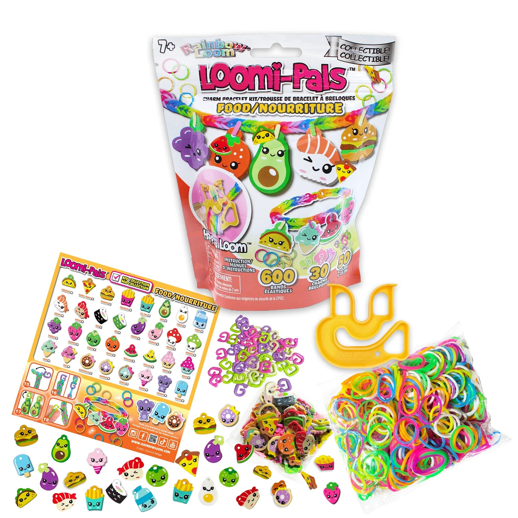 Rainbow Loom Loomie Pals® Charm Bracelet Kit -- Food