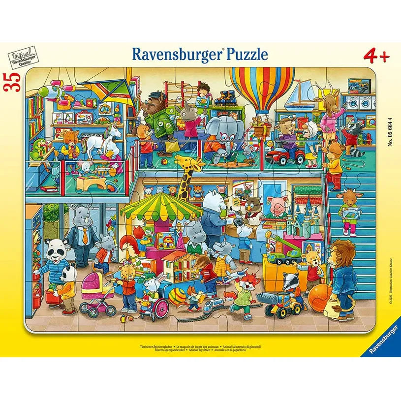 Ravensburger 35 Piece Frame Puzzle-- Animal Toy Store