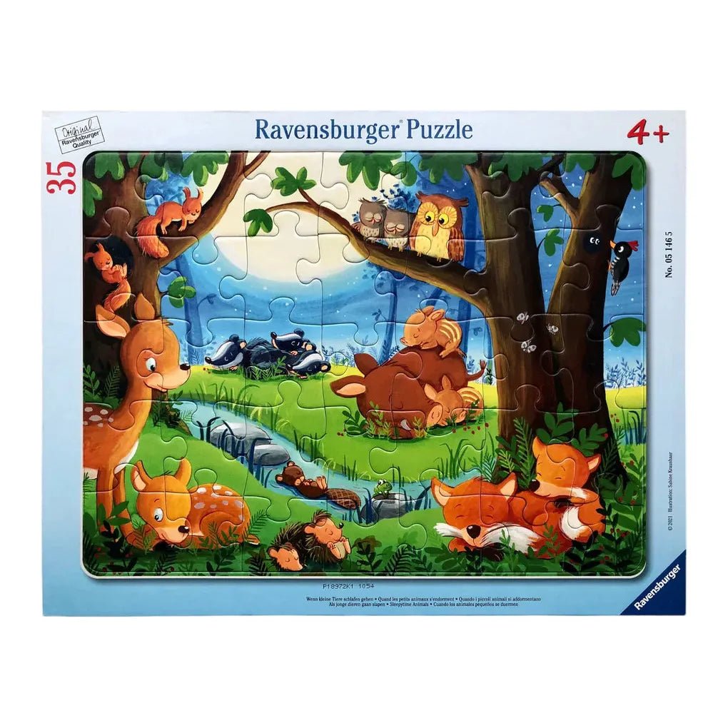 Ravensburger 35 Piece Frame Puzzle-- Sleepytime Animals