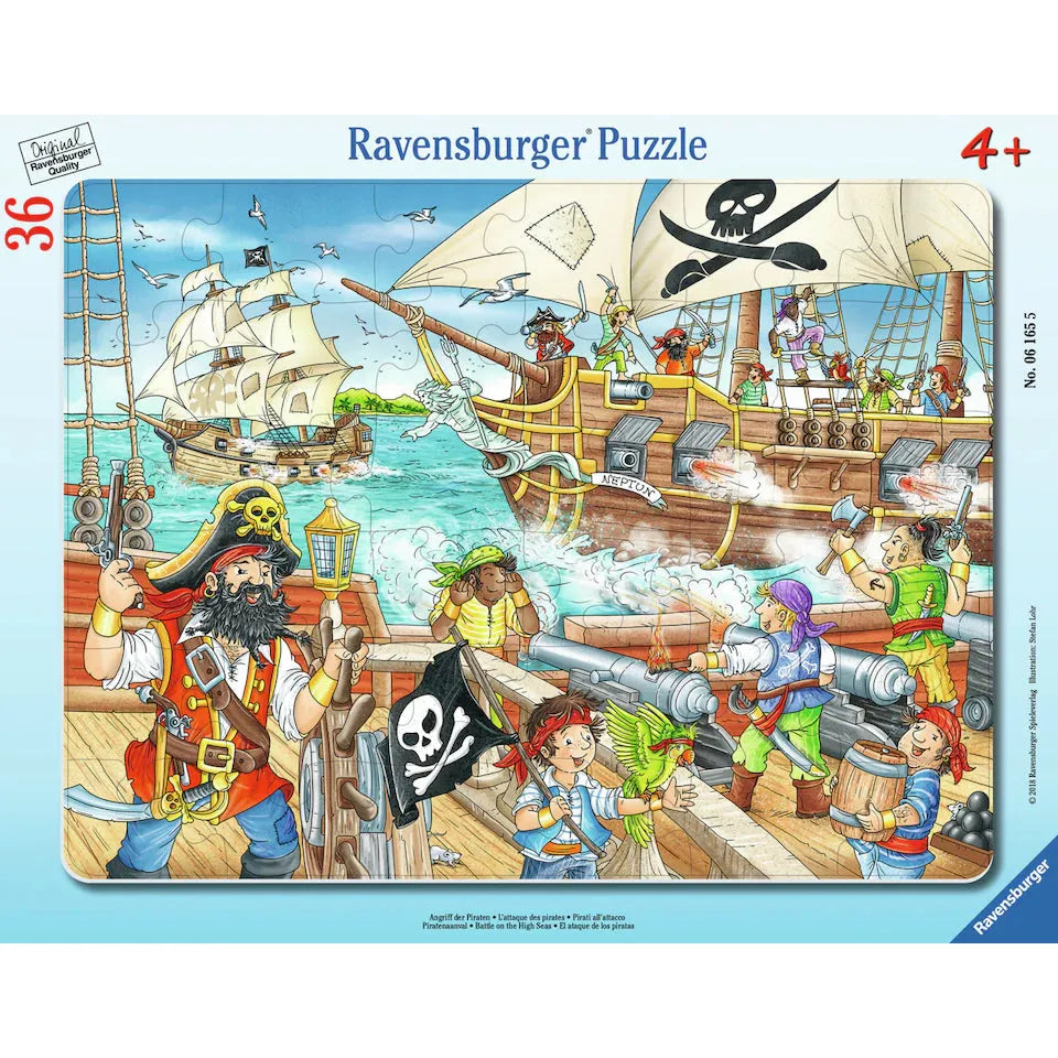 Ravensburger 36 Piece Frame Puzzle-- Battle on the High Seas