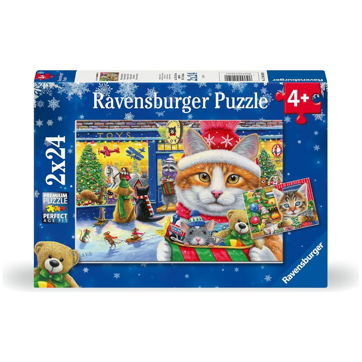 Ravensburger Christmas Kitties 2 x 24 Piece Puzzles