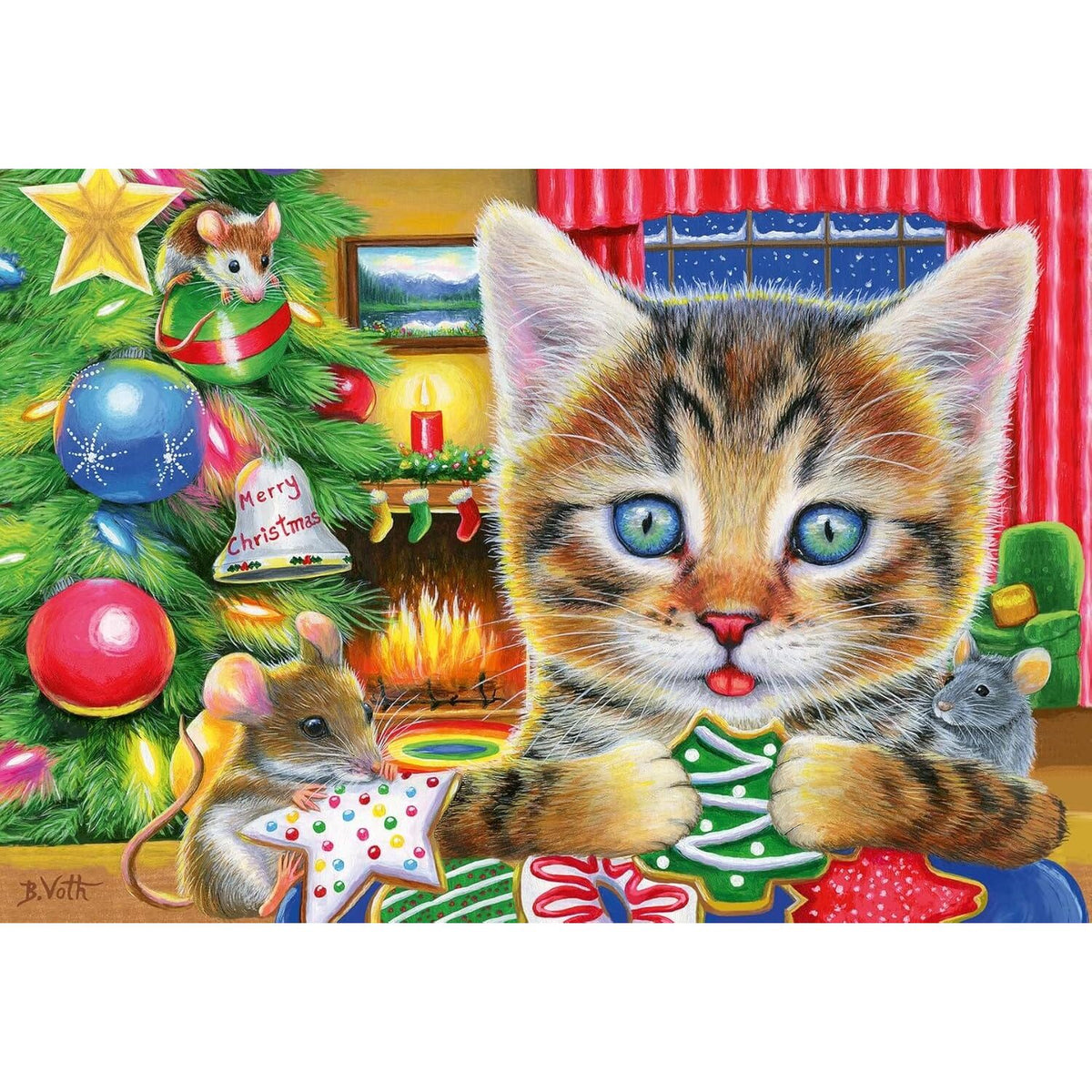 Ravensburger Christmas Kitties 2 x 24 Piece Puzzles