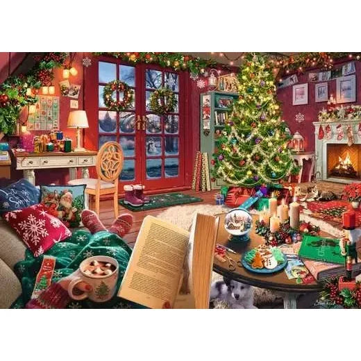 Ravensburger Cozy Christmas Retreat 500 Piece Puzzle