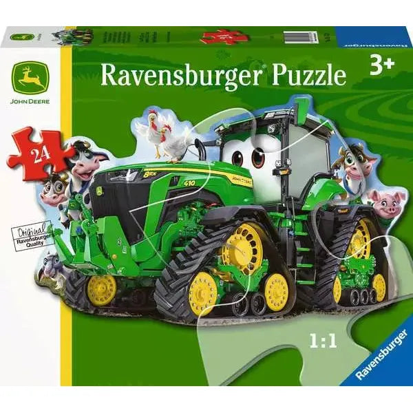 Ravensburger John Deere Tractor Shaped Puzzle, 24 Pieces