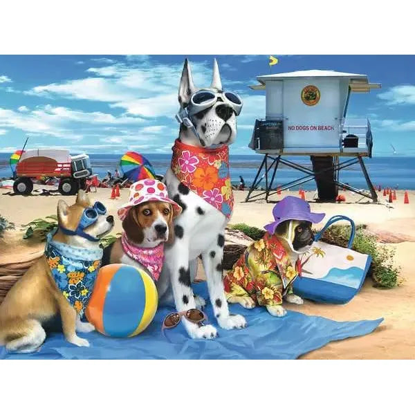 Ravensburger No Dogs on the Beach, 100 XL Piece Puzzle