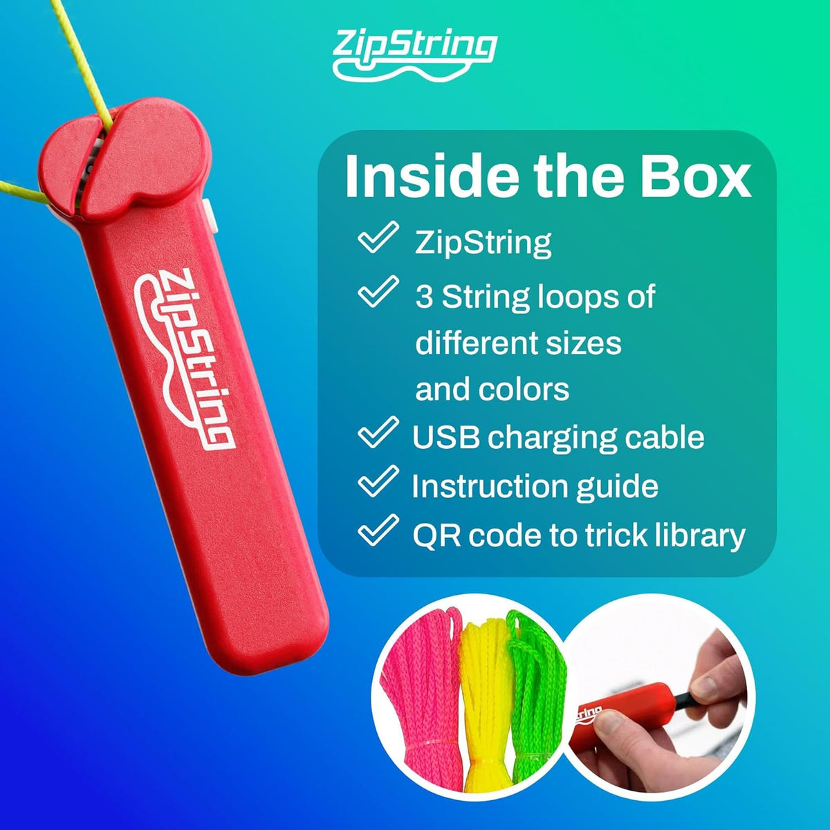 ZipString® The Orignal- Rock'it Red