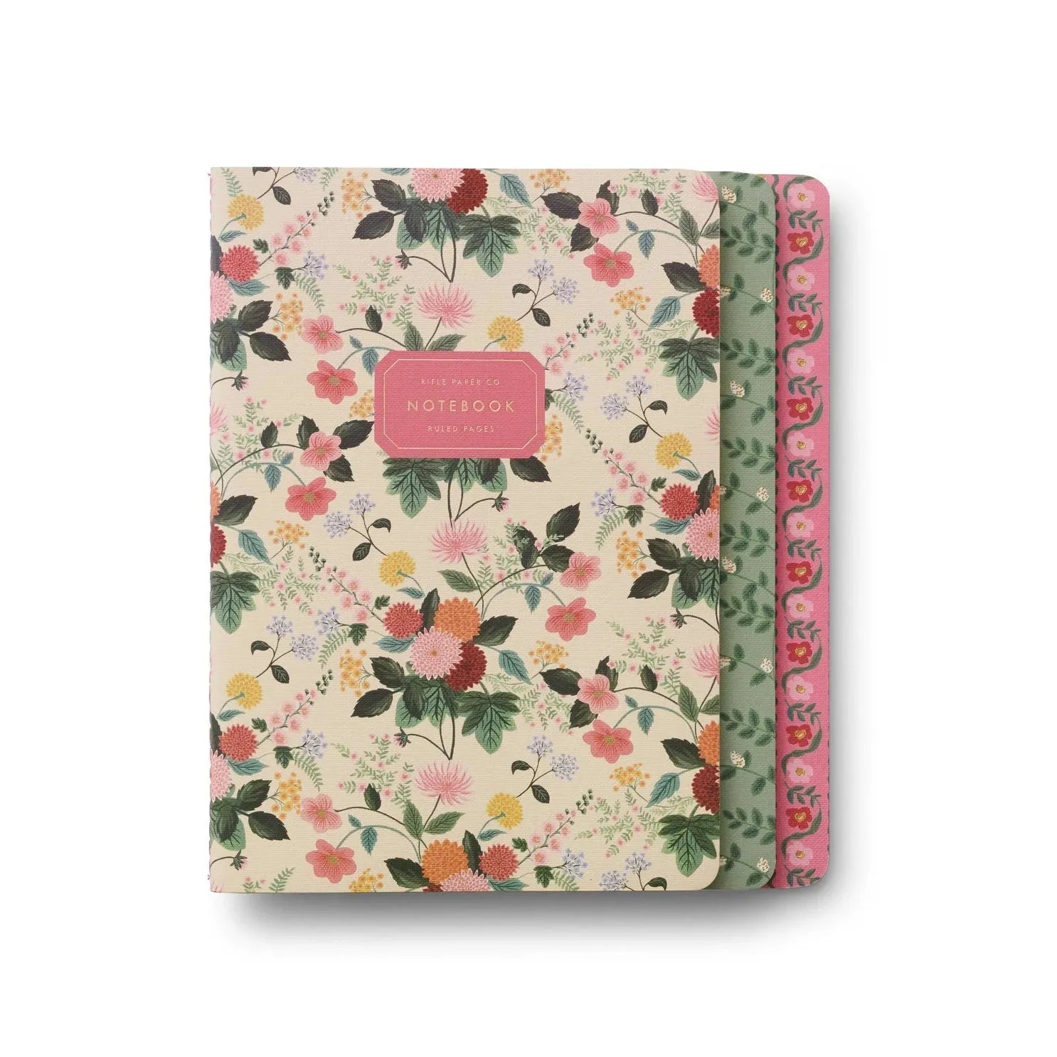 Rifle Paper Co Assorted Set of 3 Dahlia Notebooks
