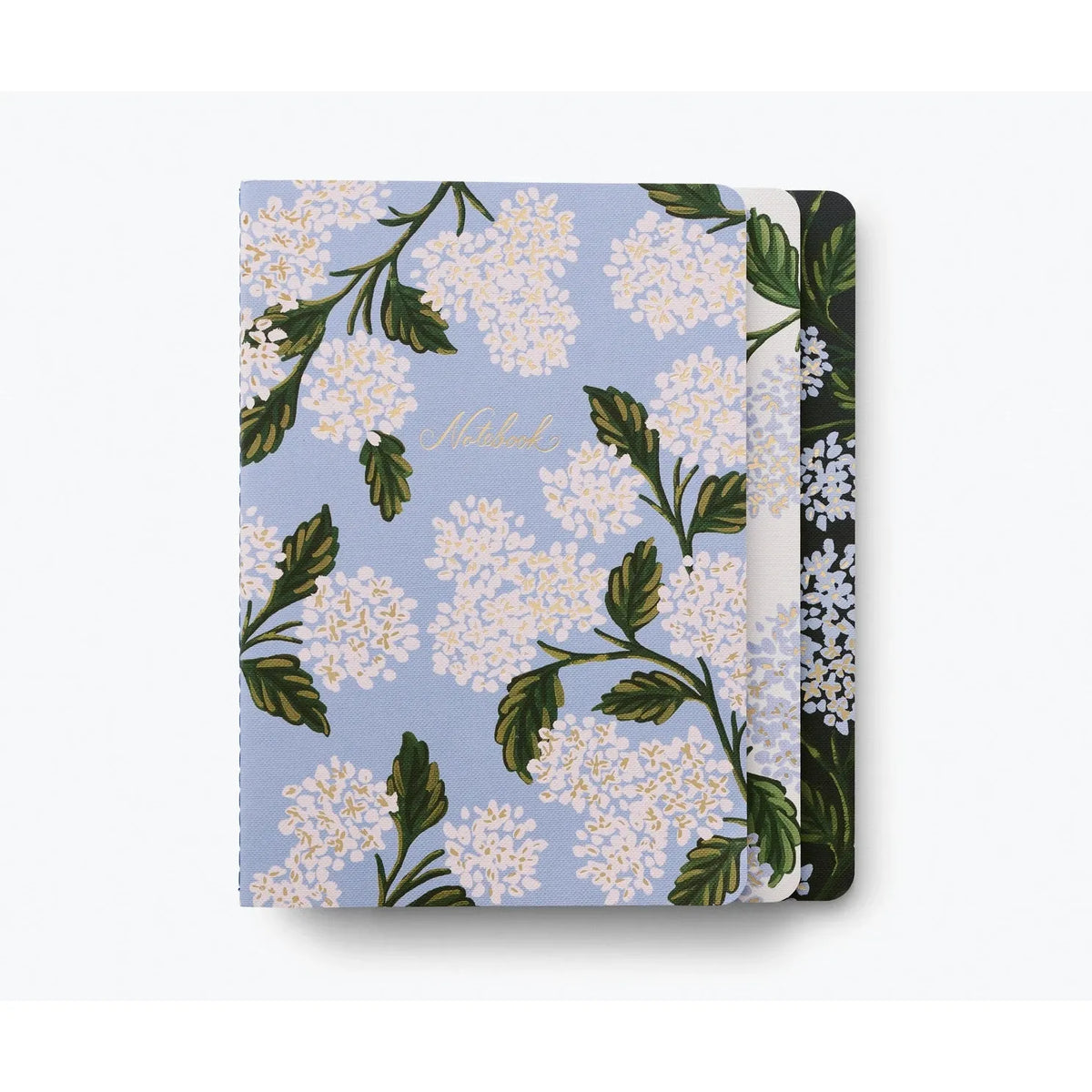 Rifle Paper  Co Assorted Set of 3 Hydrangea Notebooks