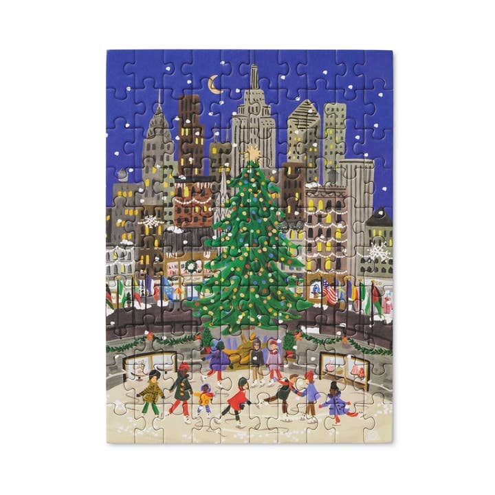 Rifle Paper Co Holiday on Ice Mini Puzzle