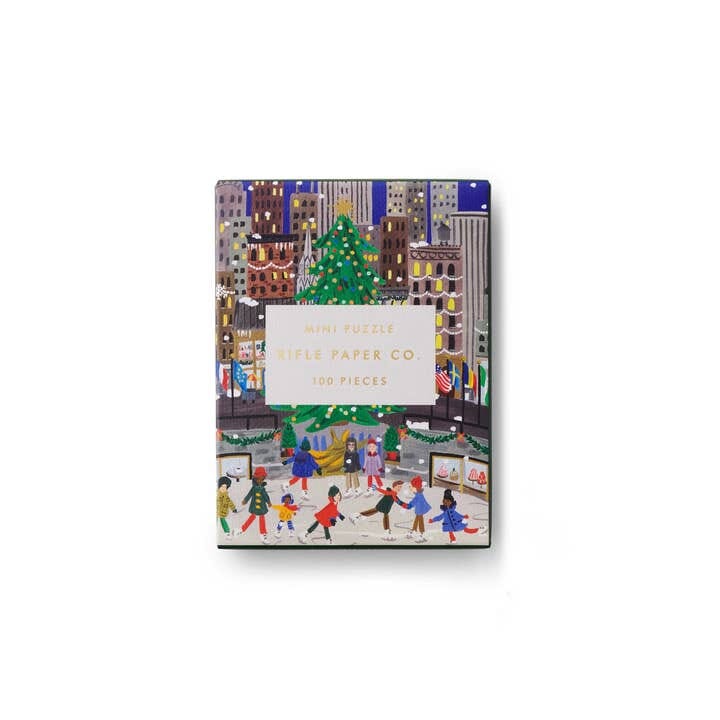 Rifle Paper Co Holiday on Ice Mini Puzzle