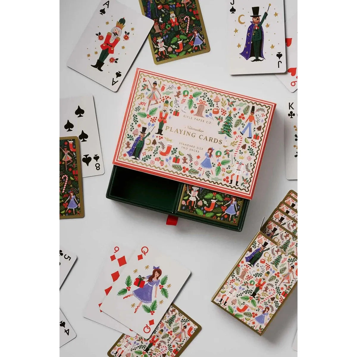 Rifle Paper Co Holly Jolly Nutcracker Playing Card Set
