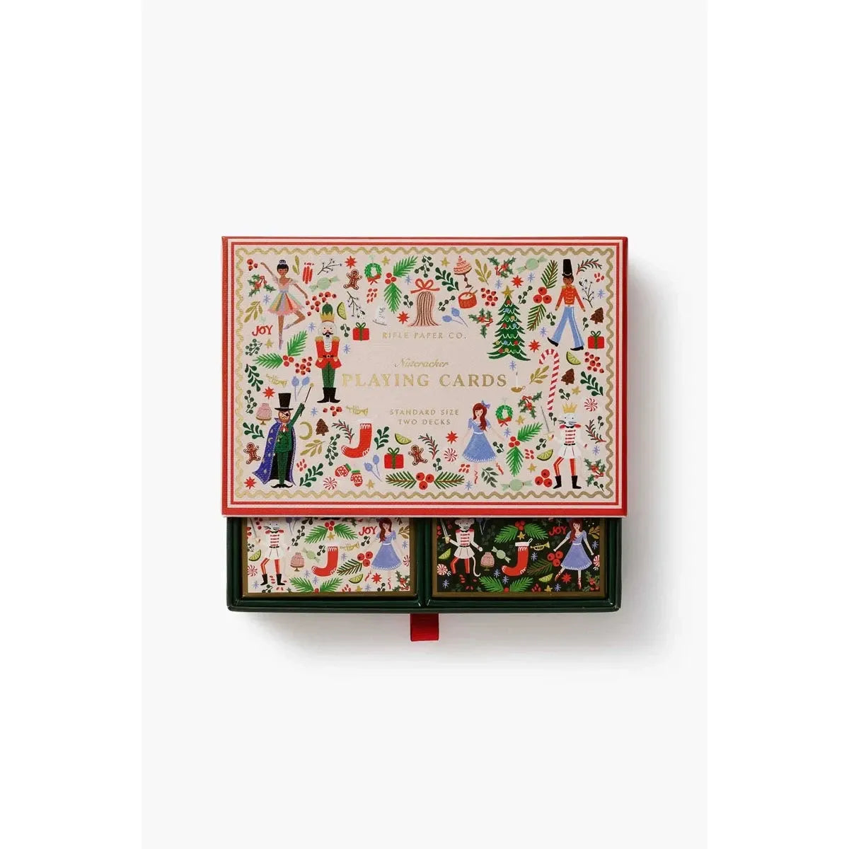 Rifle Paper Co Holly Jolly Nutcracker Playing Card Set