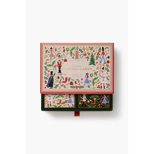 Rifle Paper Co Holly Jolly Nutcracker Playing Card Set