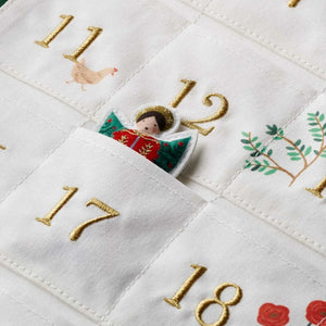 Rifle Paper Co Nativity Embroidered Hanging Advent Calendar