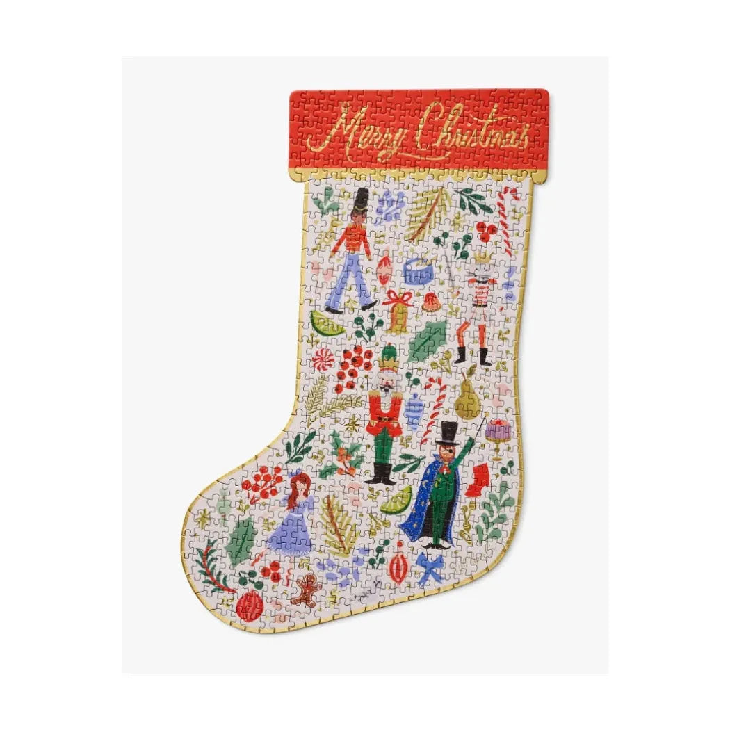 Rifle Paper Co Holiday Stocking Puzzle