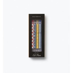 Rifle Paper Co Schoolhouse Gel Pens-- Set of 4