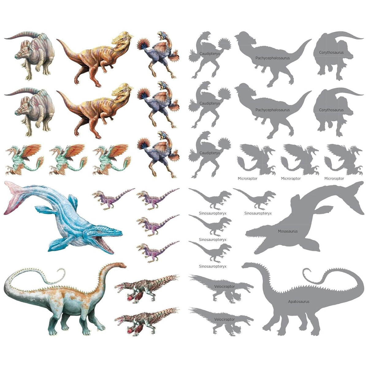 Roaring, Rumbling Tattoo Dinosaurs: 50 Temporary Tattoos That Teach