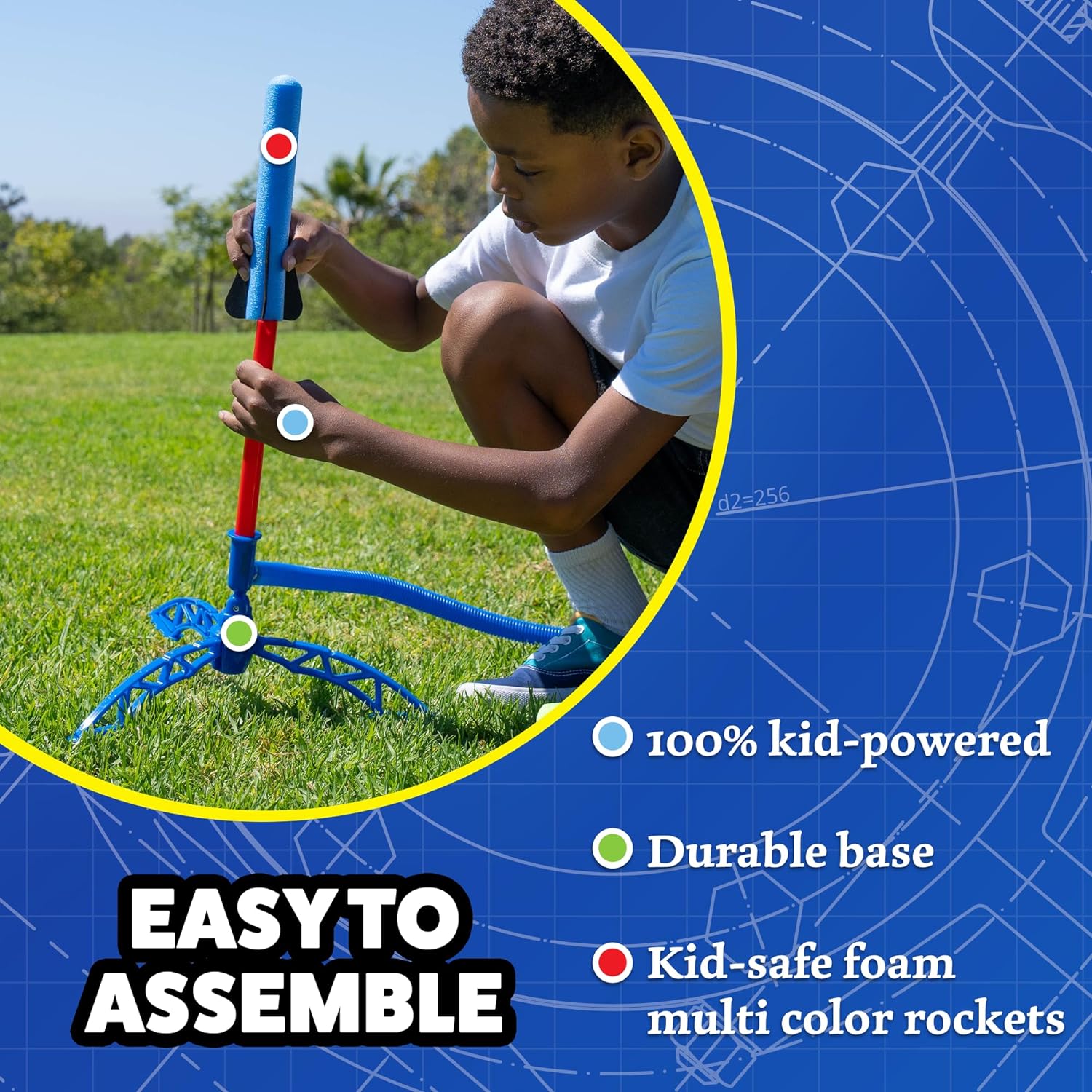 Rocket Jr Rack Stomp Rocket- Jr. Rocket Set - The Happy Lark