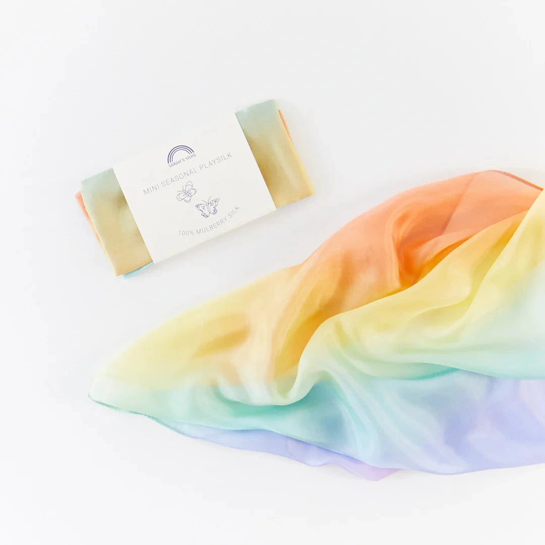 Sarah's Silks Mini Soft Rainbow Playsilk