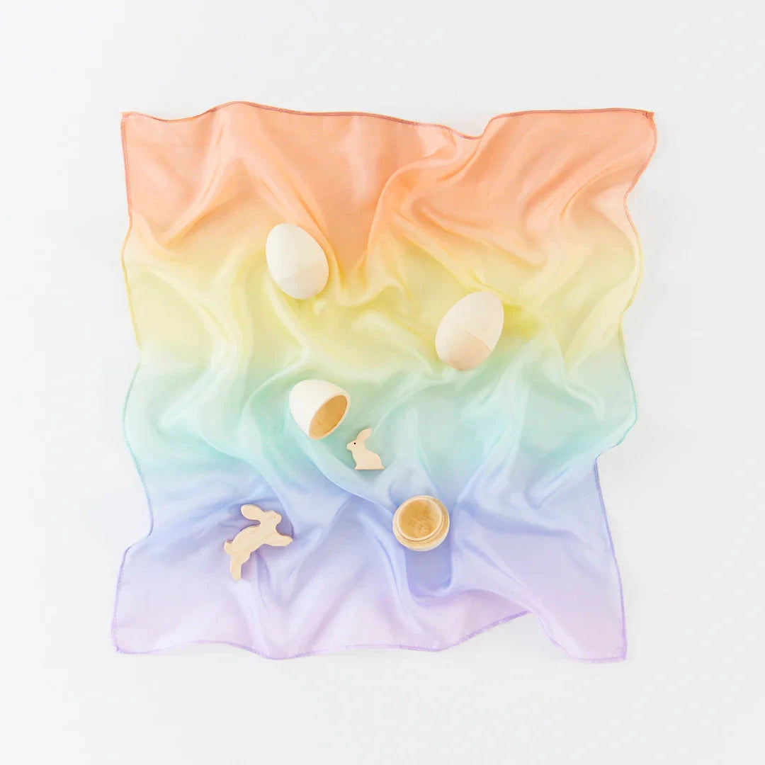 Sarah's Silks Mini Soft Rainbow Playsilk