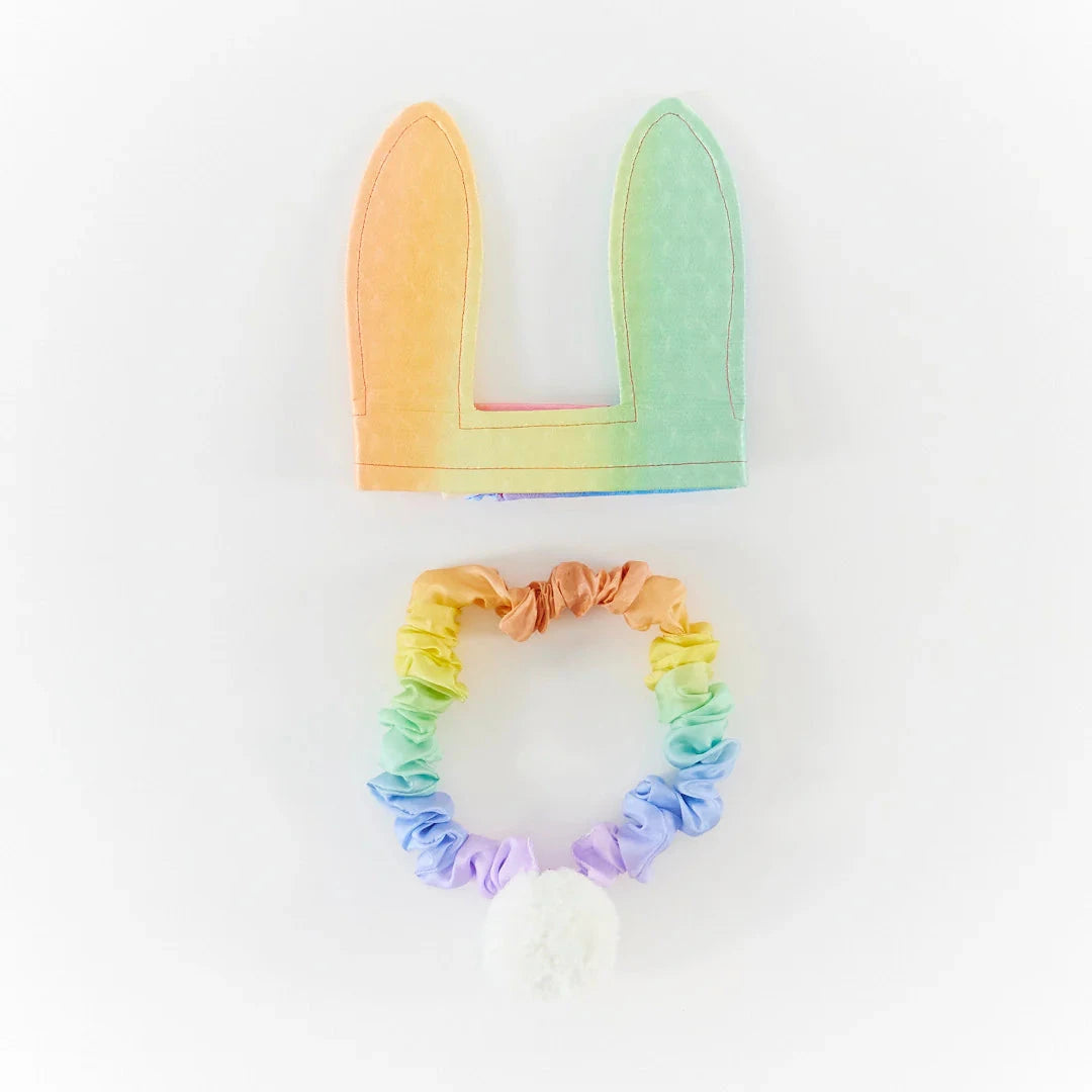 Sarah's Silks Soft Rainbow Bunny Tail