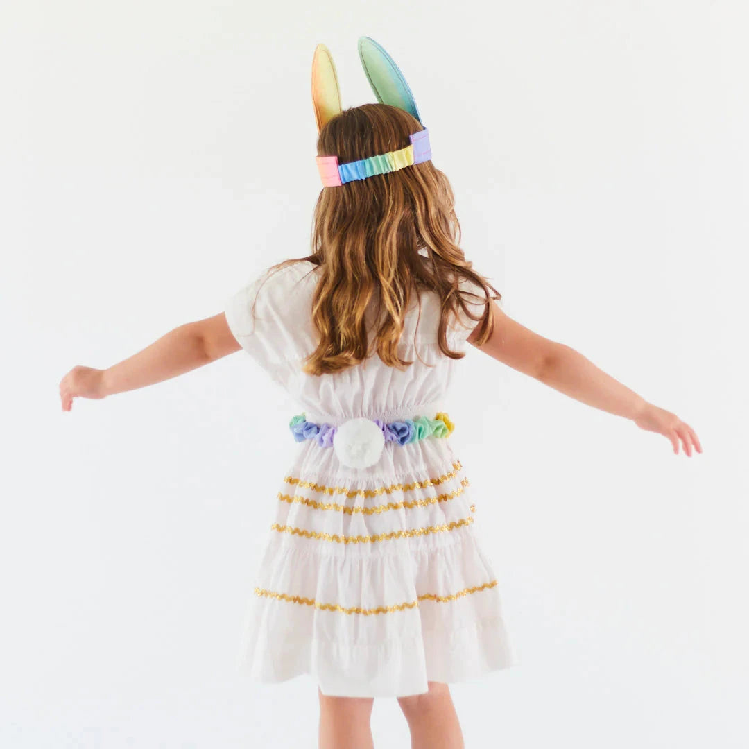 Sarah's Silks Soft Rainbow Bunny Tail