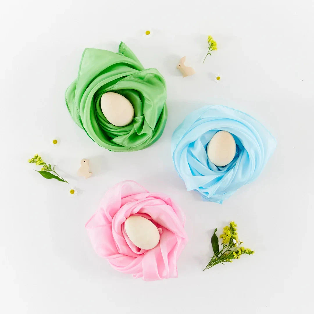 Sarah's Silks Wooden Easter Egg