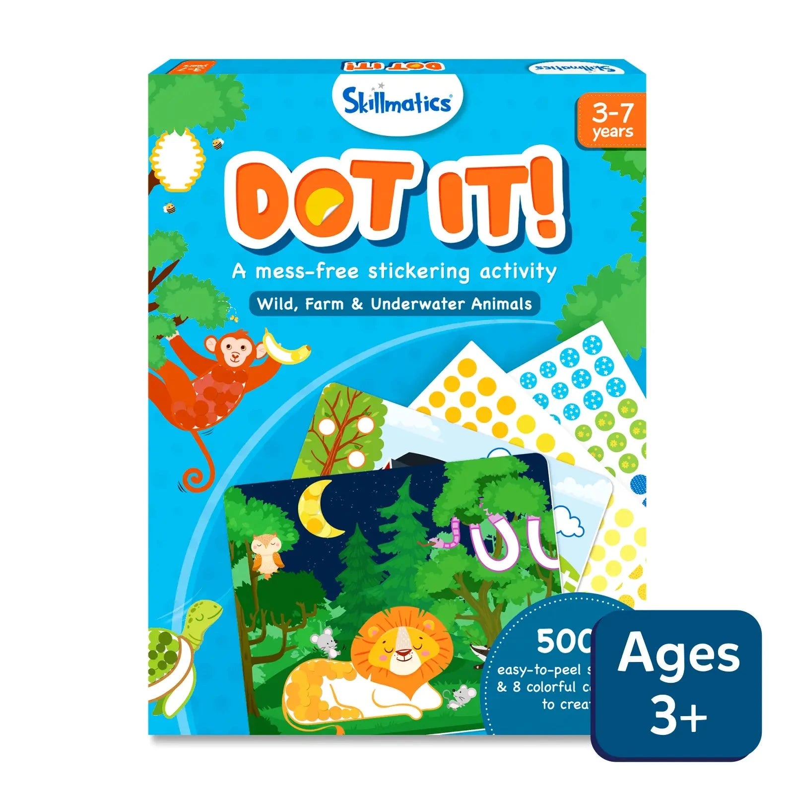 Skillmatics Dot It! Wild, Farm & Underwater Animals