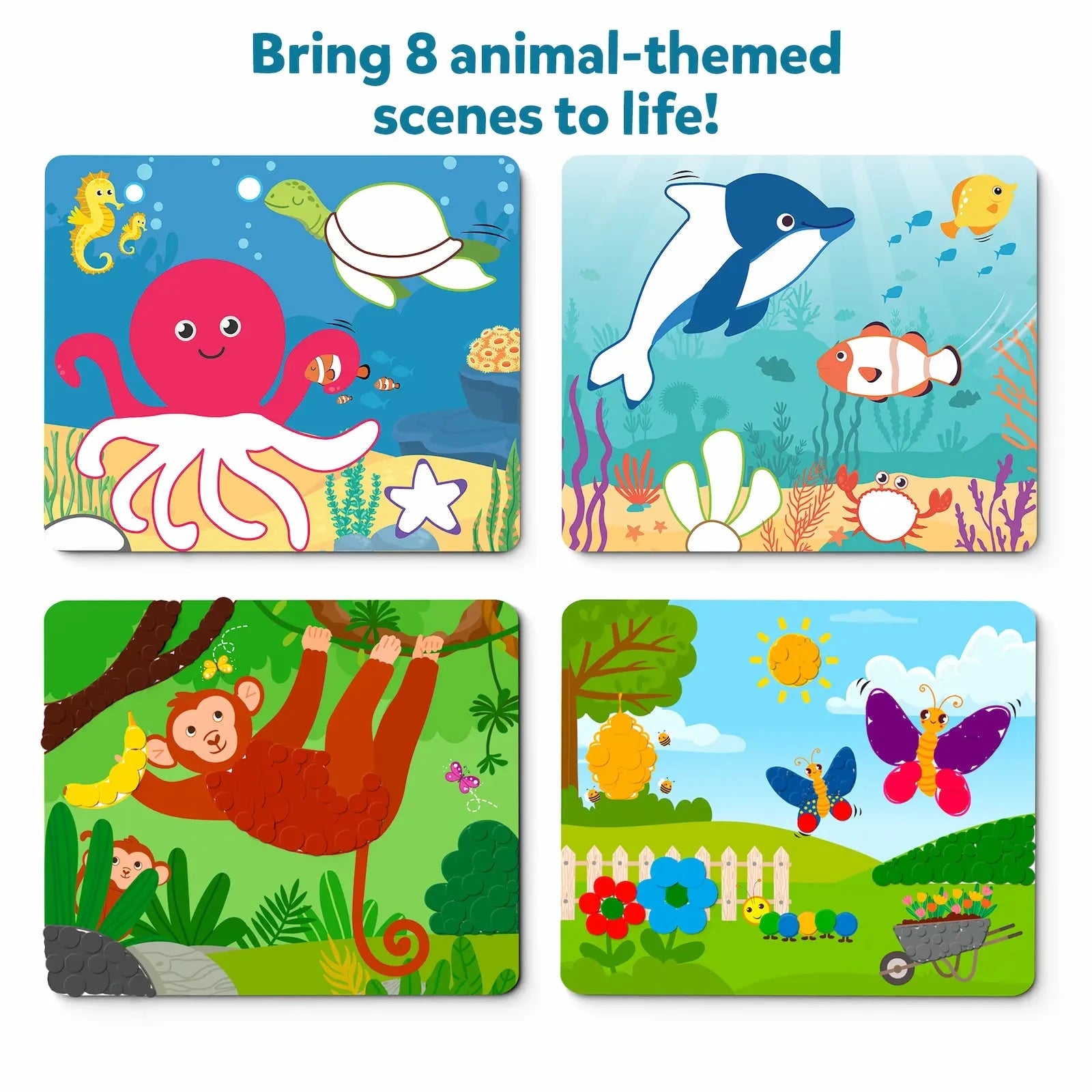 Skillmatics Dot It! Wild, Farm & Underwater Animals