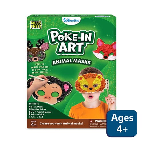 Skillmatics Poke-In Art: Animals Masks