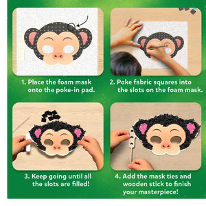 Skillmatics Poke-In Art: Animals Masks