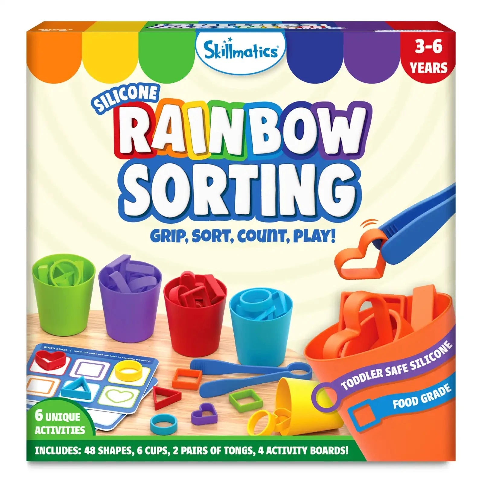 Skillmatics Silicone Rainbow Sorting