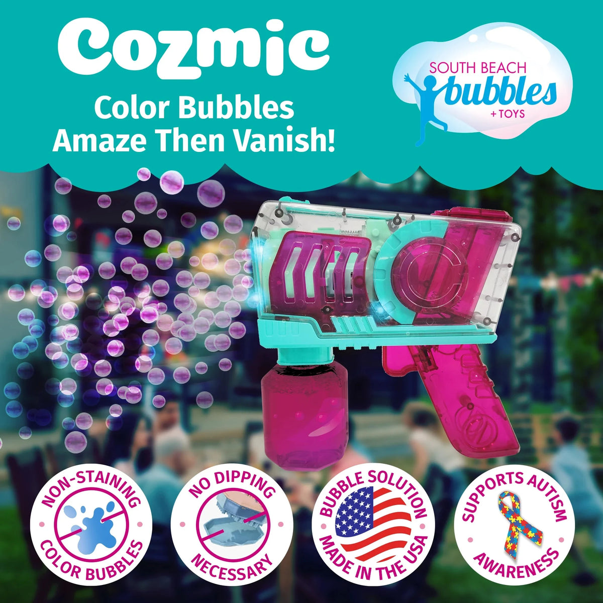 South Beach Bubbles PoppinColorz Cozmic: Color Bubble Blaster