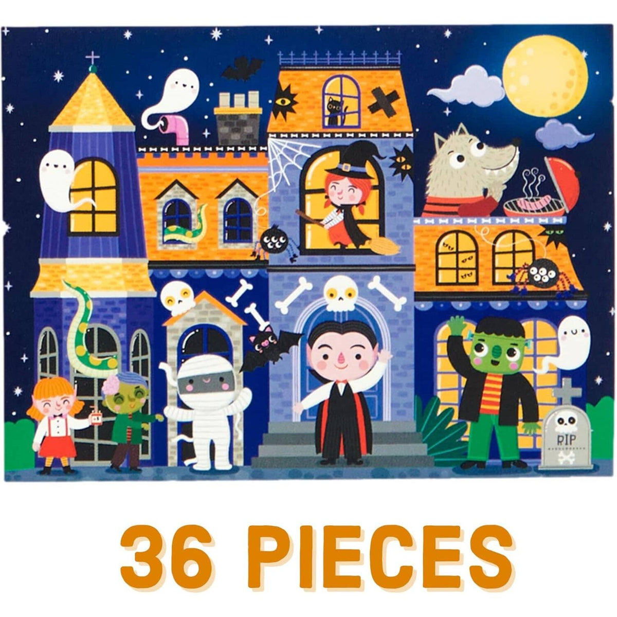 Spooky House 36 Piece Puzzle To Go -- by MudPuppy