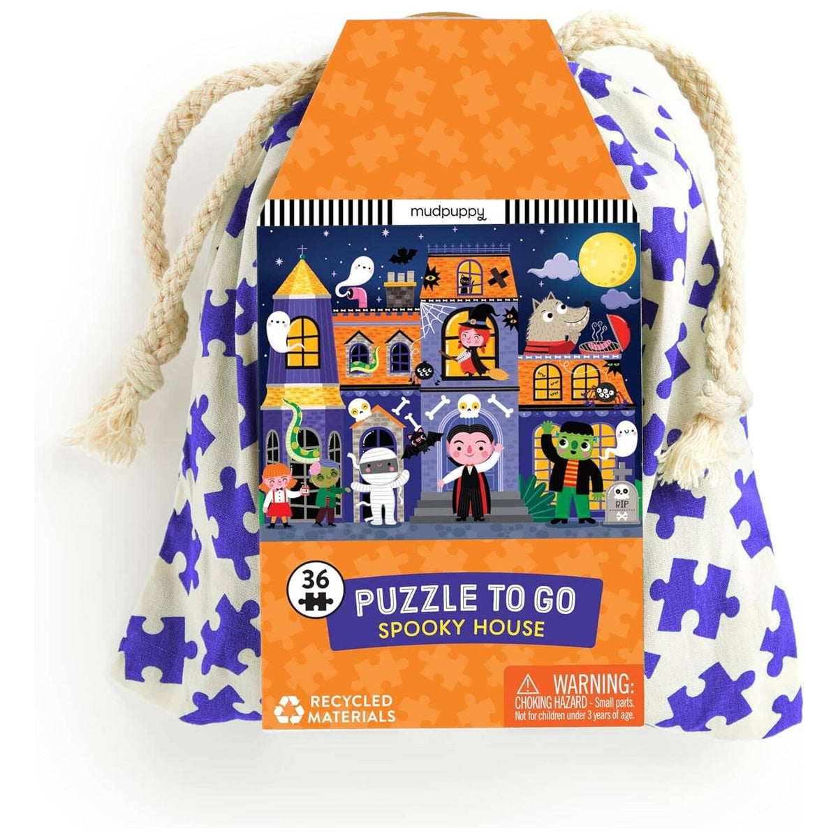 Spooky House 36 Piece Puzzle To Go -- by MudPuppy