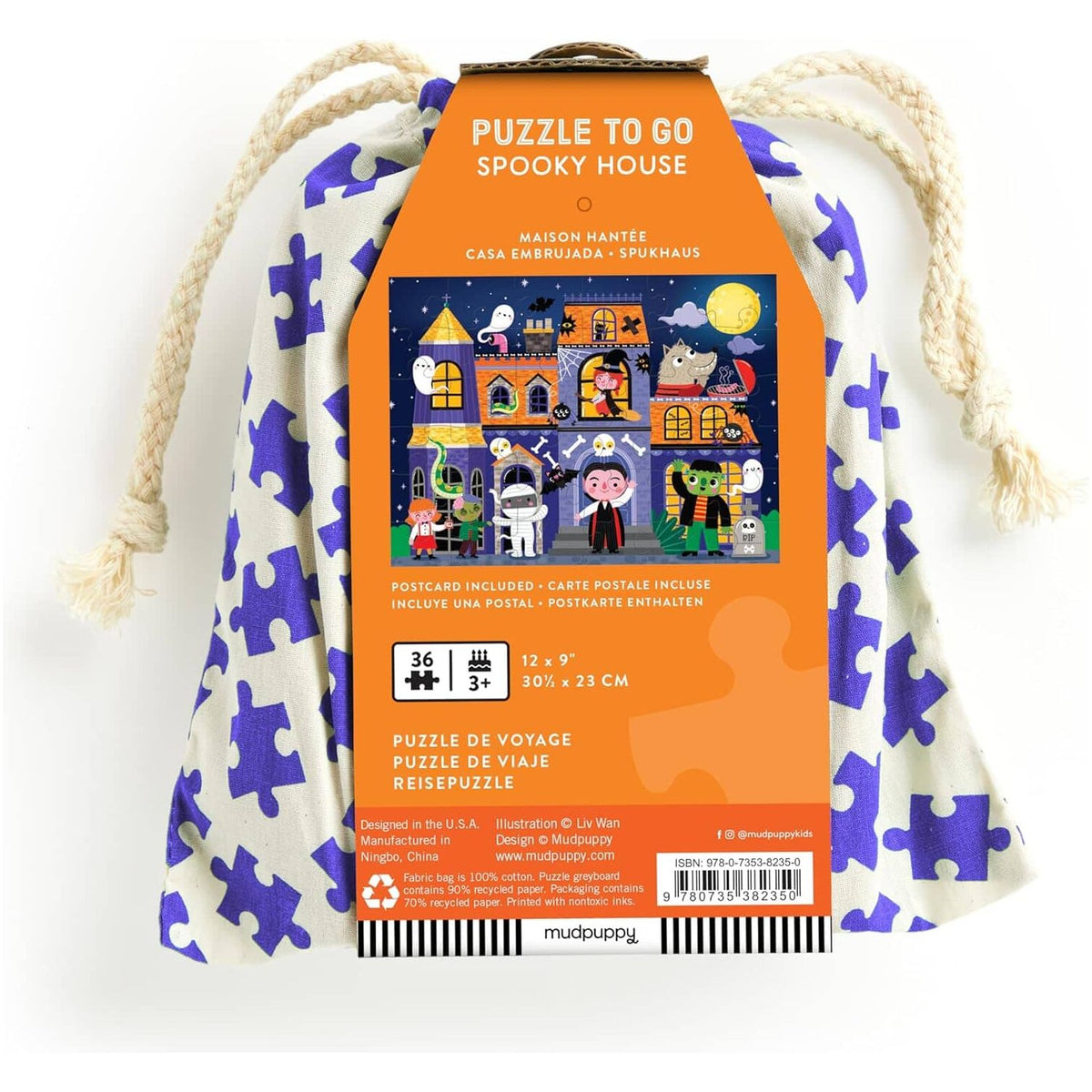 Spooky House 36 Piece Puzzle To Go -- by MudPuppy