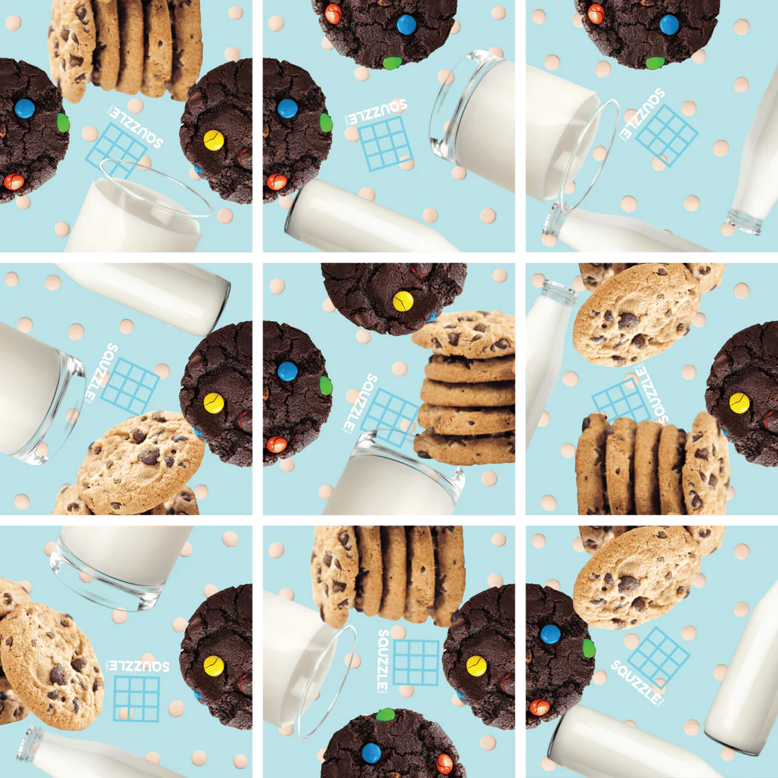 Squzzle Puzzle -- Cookies & Milk