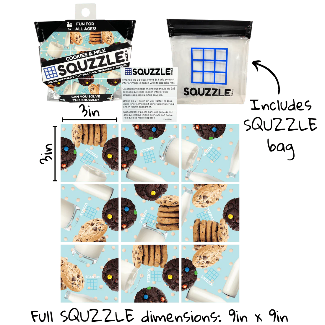Squzzle Puzzle -- Cookies & Milk