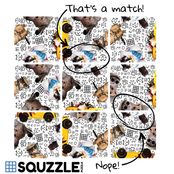Squzzle Puzzle -- Cool Cats