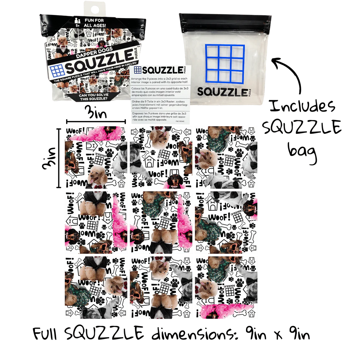 Squzzle Puzzle -- Dapper Dogs