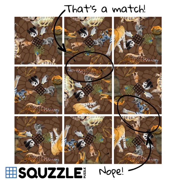 Squzzle Puzzle -- Zoo Animals