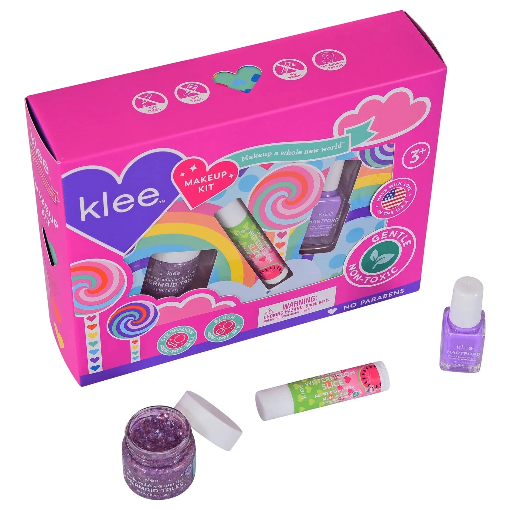 Swirling Purple Makeup Kit with Bioglitter by Klee Kids