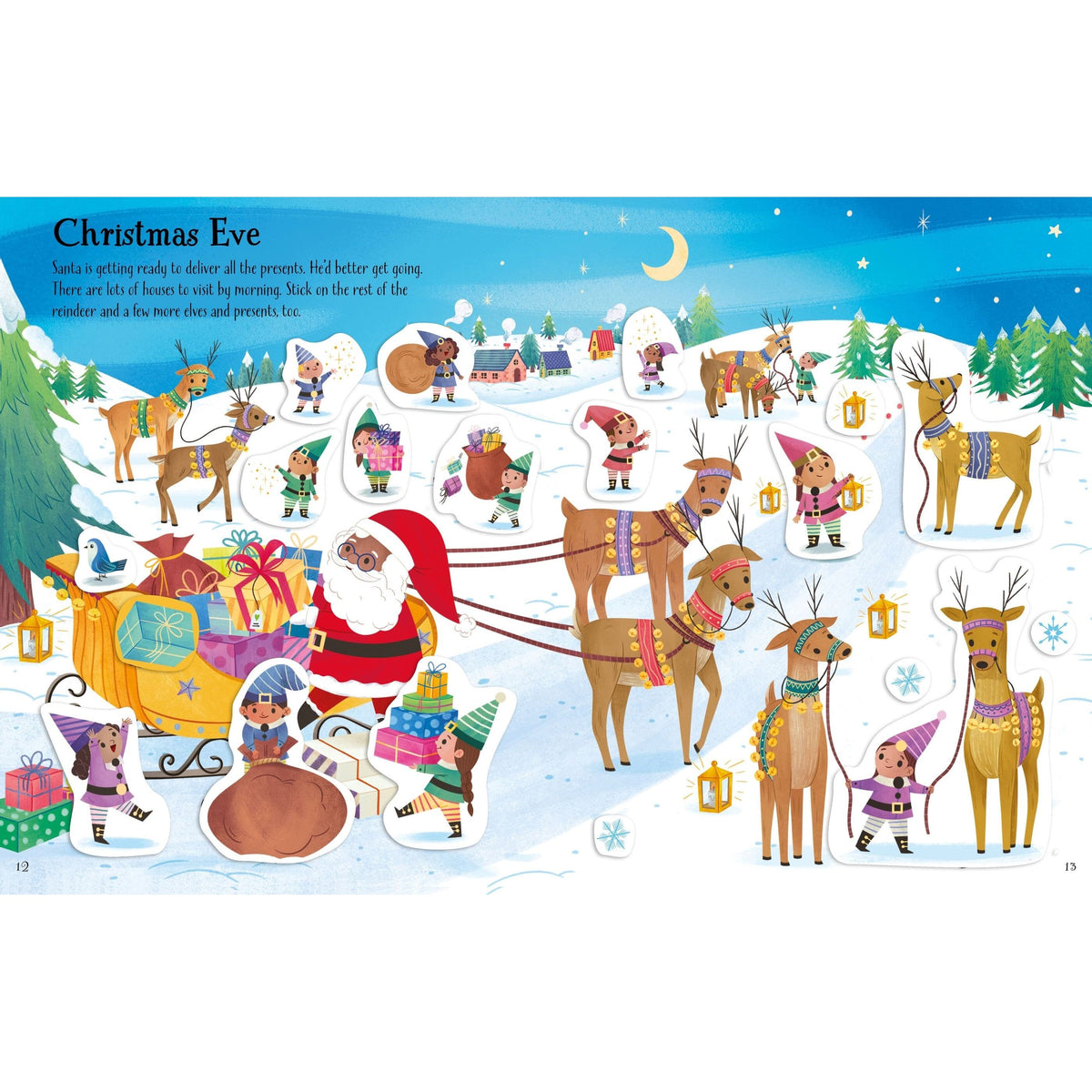 Usborne: First Sticker Book Christmas Book