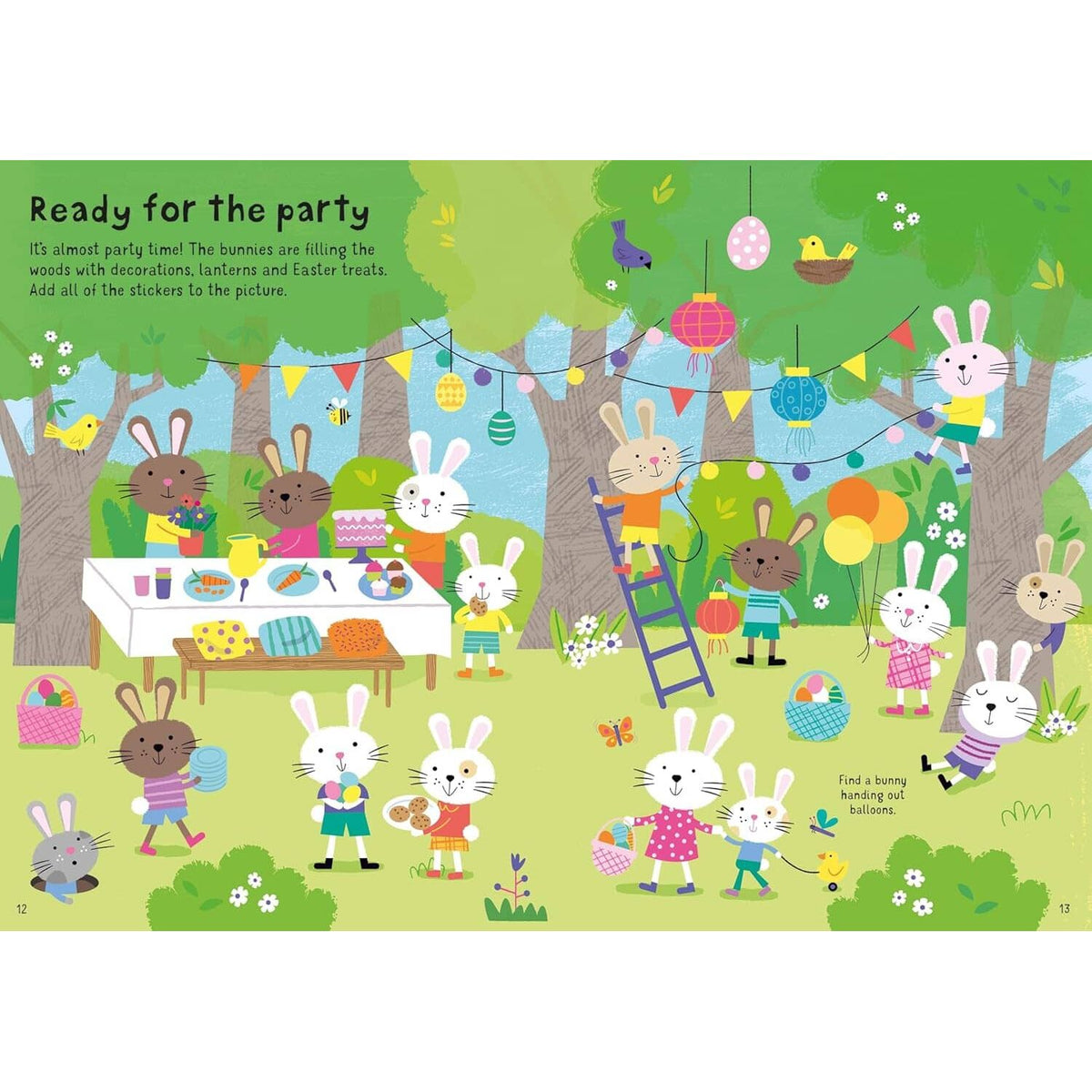 Usborne Little First Stickers: Easter Bunnies