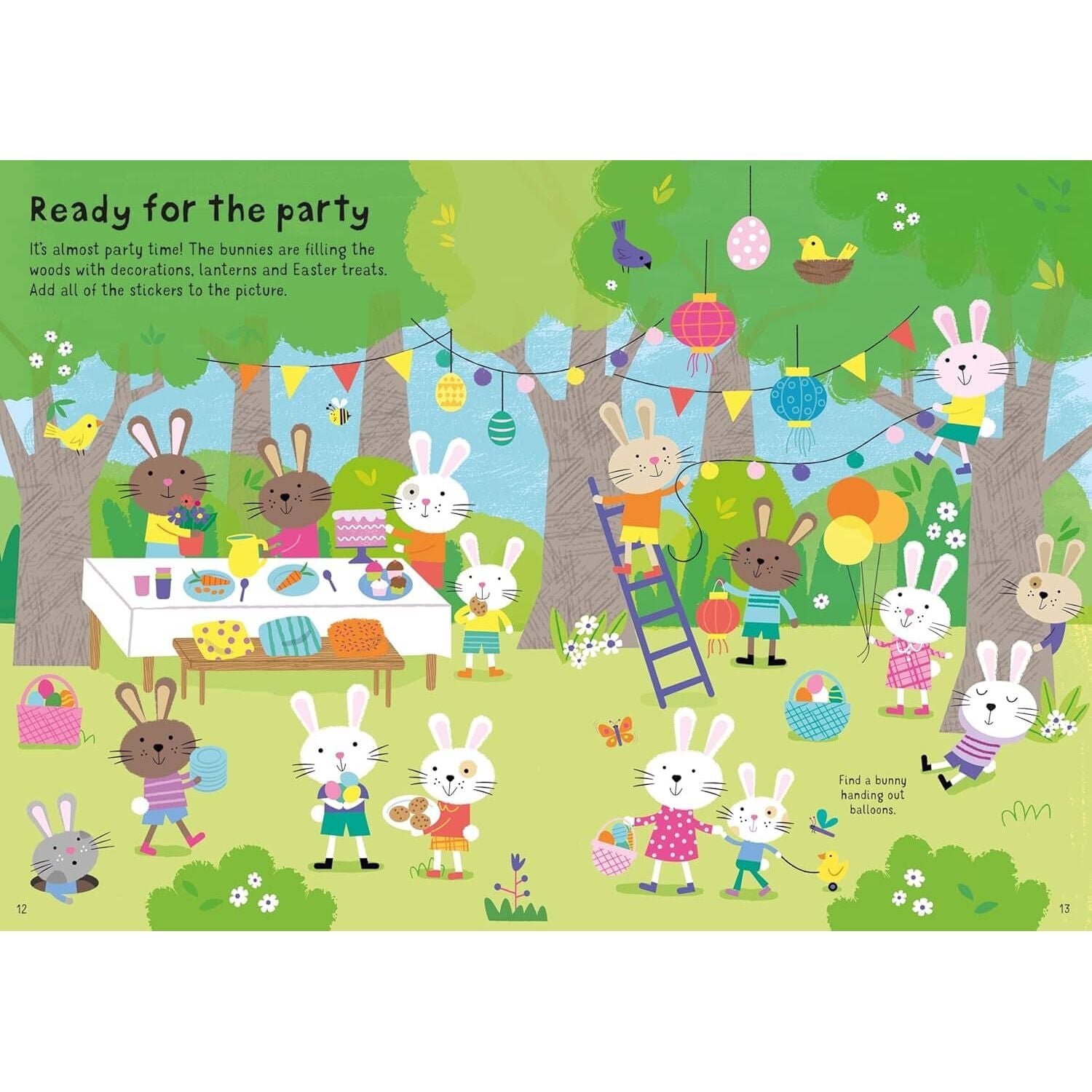 Usborne Little First Stickers: Easter Bunnies