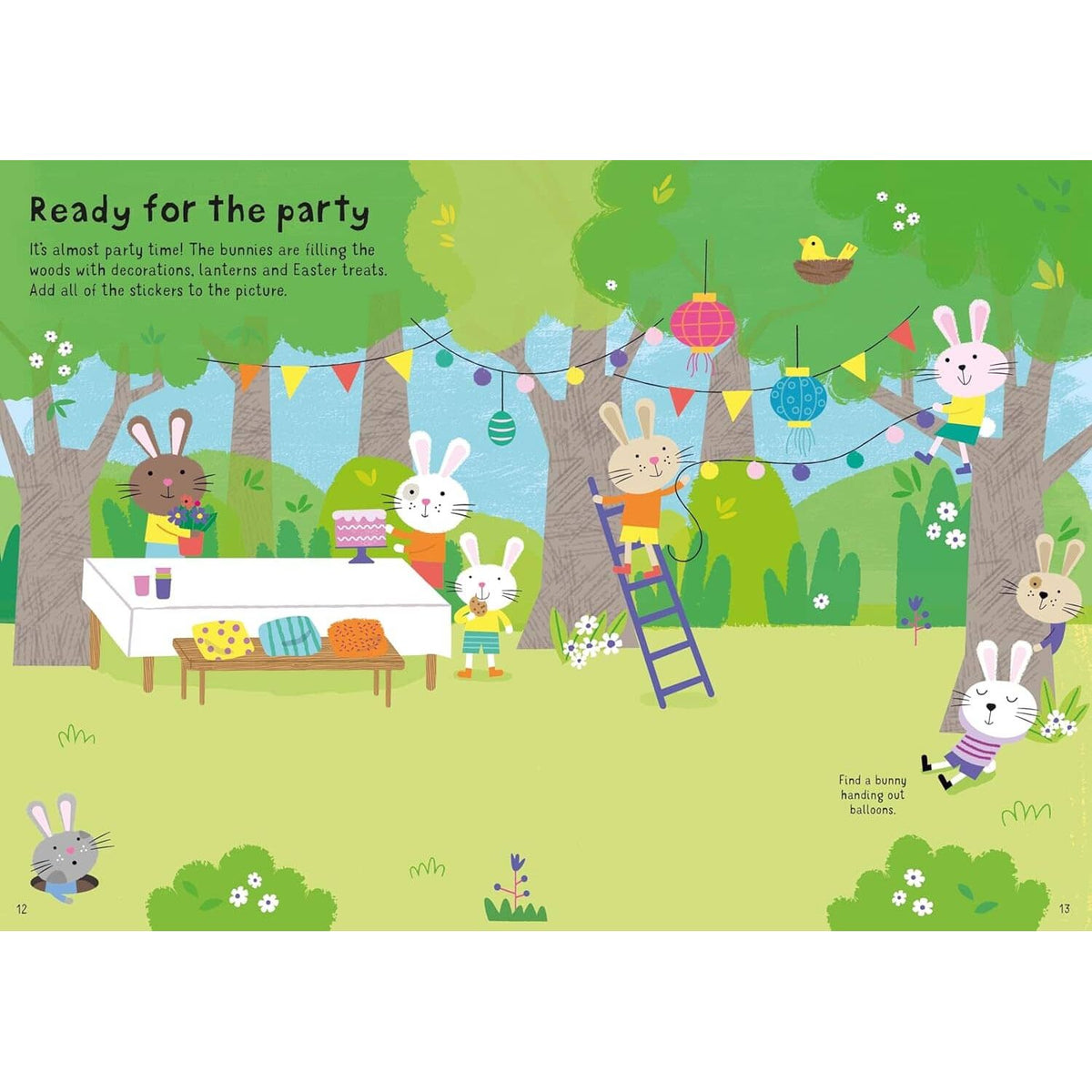 Usborne Little First Stickers: Easter Bunnies