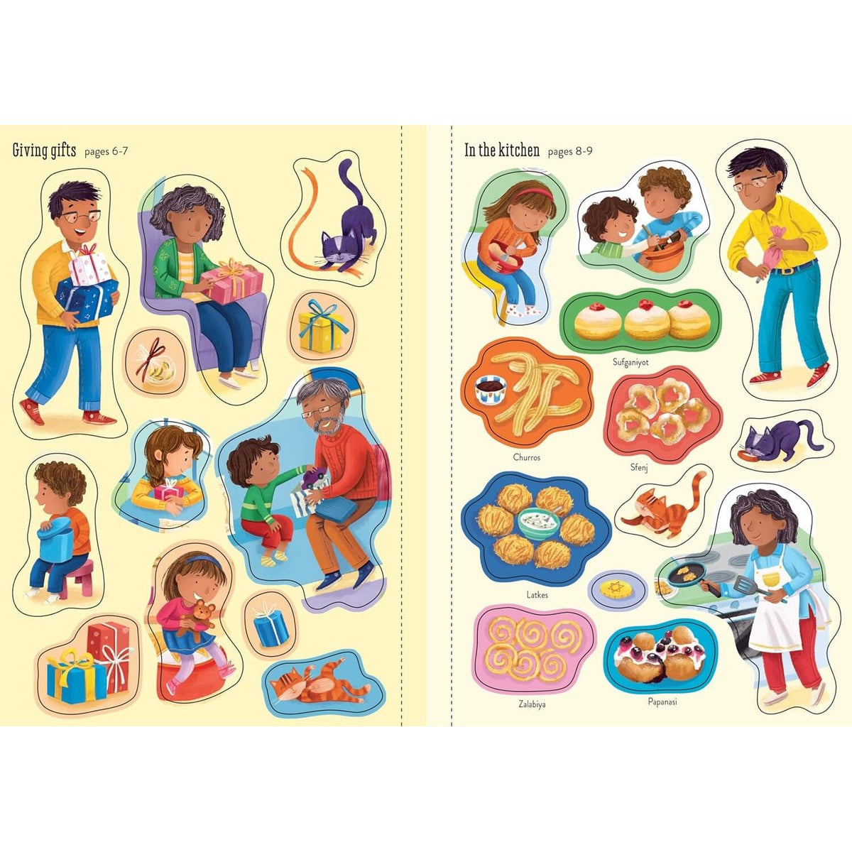 Usborne Little First Stickers: Hanukkah