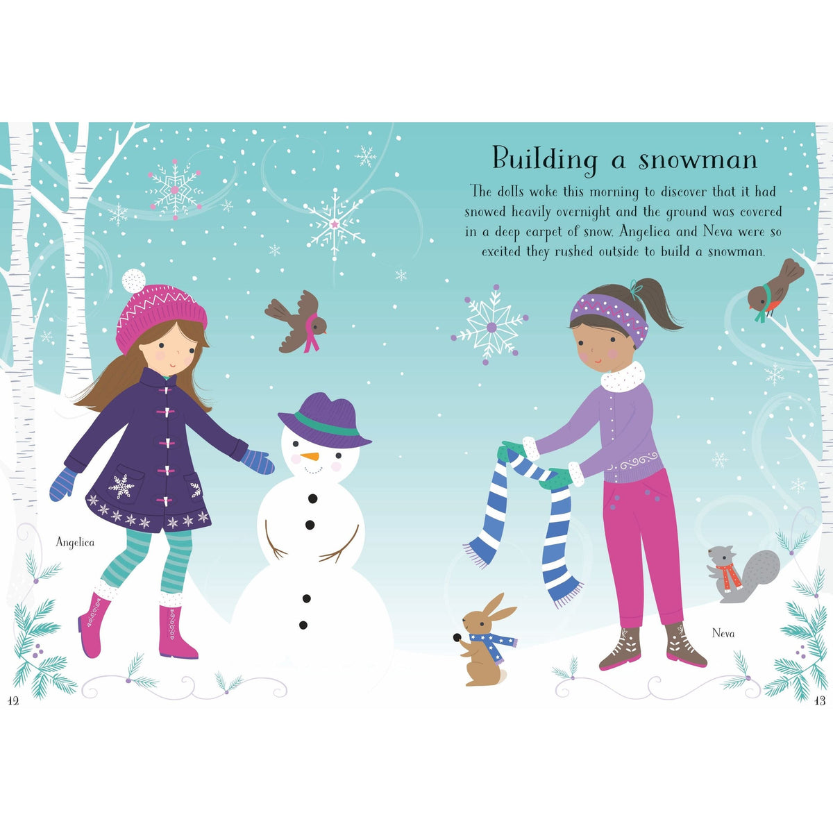 Usborne: Little Sticker Dolly Dressing Christmas Book