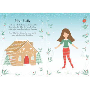 Usborne: Little Sticker Dolly Dressing Christmas Book